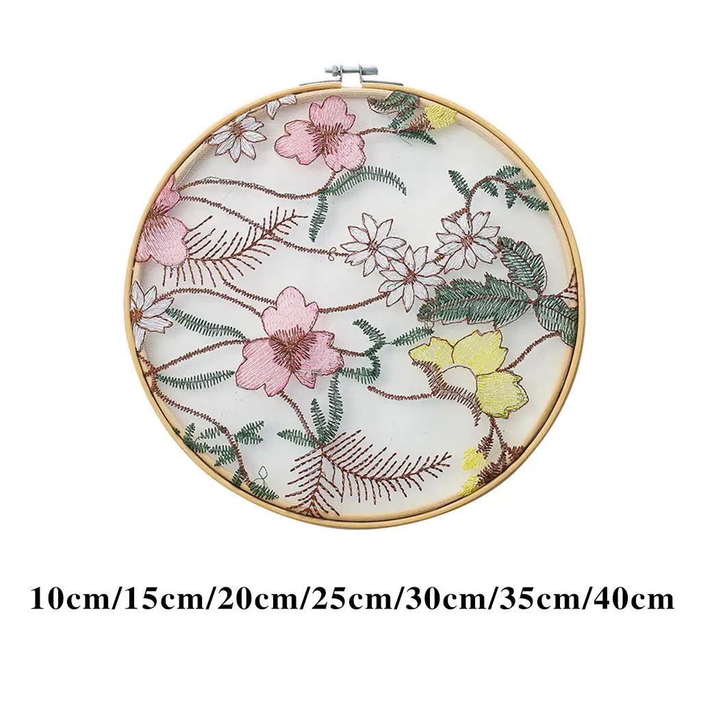 Hoops Pendants Tulle Floral Crafts Display For Home Party We