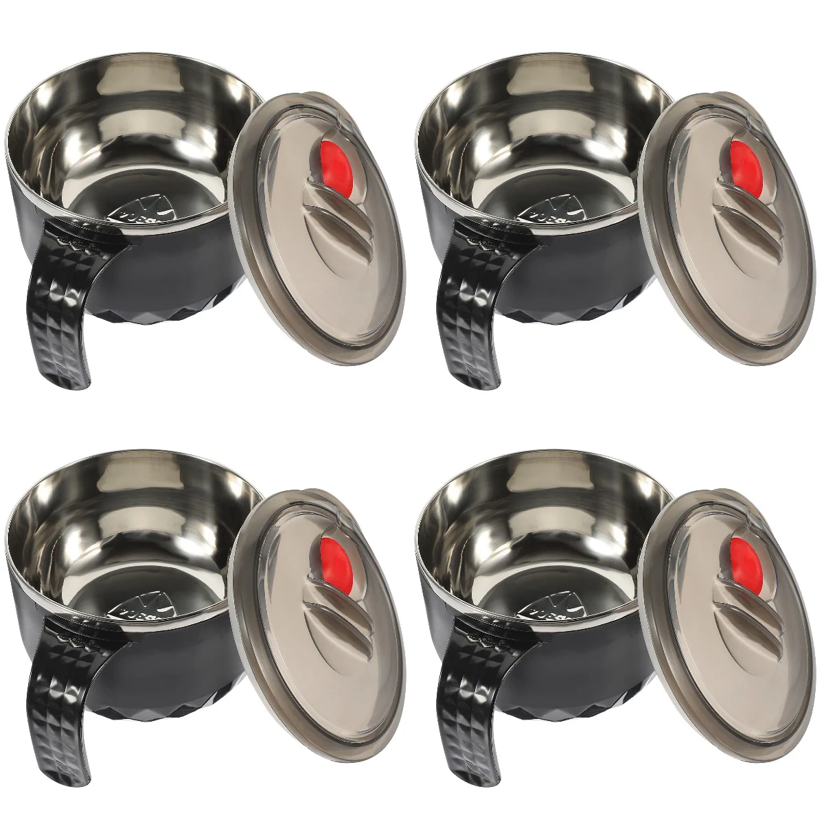 

4pcs Covered Ramen Bowl Household Soup Storage Bowl Insulated Bowl Serving Bowl with Lid