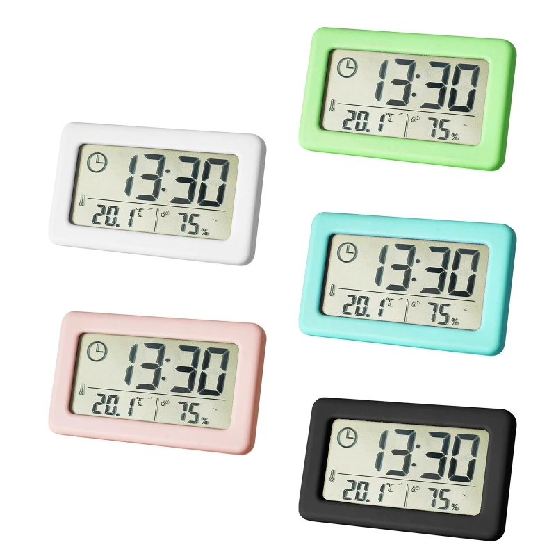 

Цифровой будильник 2022, термометр, гигрометр, измеритель, электронный монитор влажности, часы для дома, спальни, детской комнаты, Декор