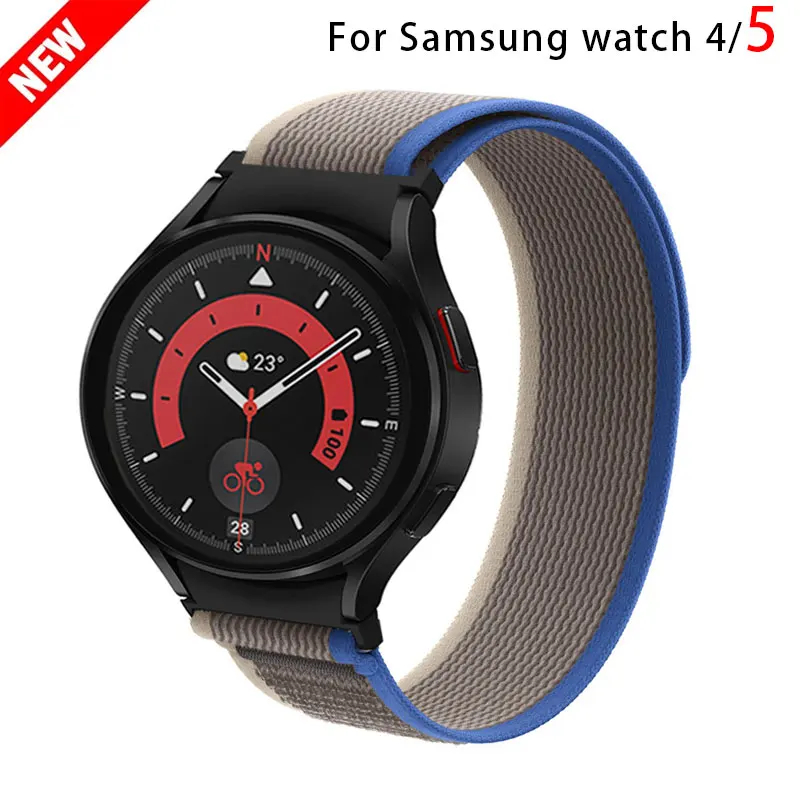 

Nylon Trail Loop Strap For Samsung Watch 4 5 44mm 40mm Watch 5 Pro 45mm Wristband Correa For Galaxy Watch 4 Classic 42 46mm Band