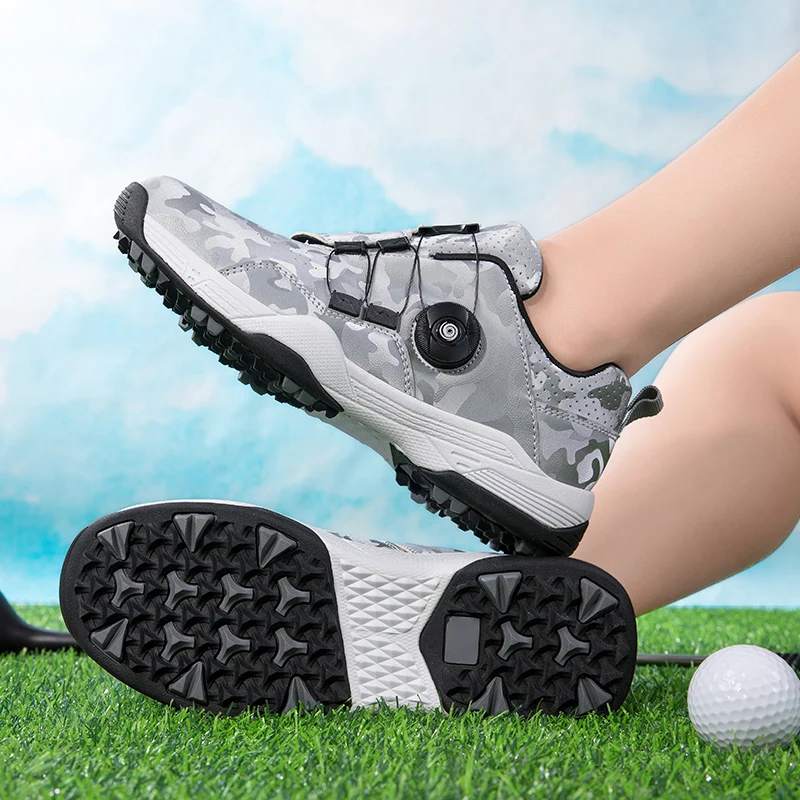 New High Quality Men's Professional Golf Shoes Outdoor Non-Slip Comfortable Spikes Men's Golf Sneakers Plus Size Ladies Golf
