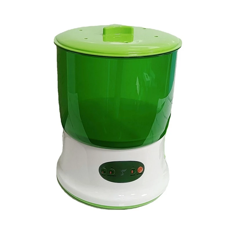SEWS-Intelligent Bean Sprouts Maker Thermostat Growth Bucket Automatic Electric Sprout Buds Germinator Machine EU Plug