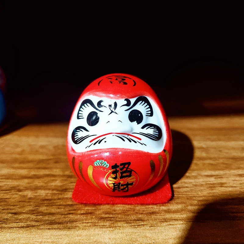 

1 шт. миниатюрный пейзаж, украшение для дома, аксессуары «сделай сам», подарки, мультяшная Керамическая кукла Дарума, поделки, подвеска на удачу, украшение на удачу