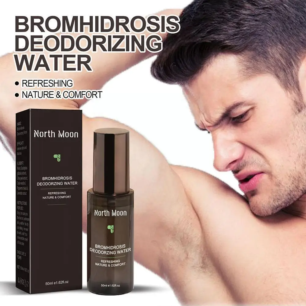 

50ML Men Deodorant Body Odor Sweat Spray Body Underarm Sweating Odor Deodorizer Feet Smell Antiperspirants Removal Eliminat D3M2