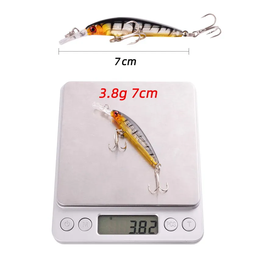 Набор Рыболовных Приманок Aorace Mini Forel Minnow Paddletail Пловец Искусственная Биологически