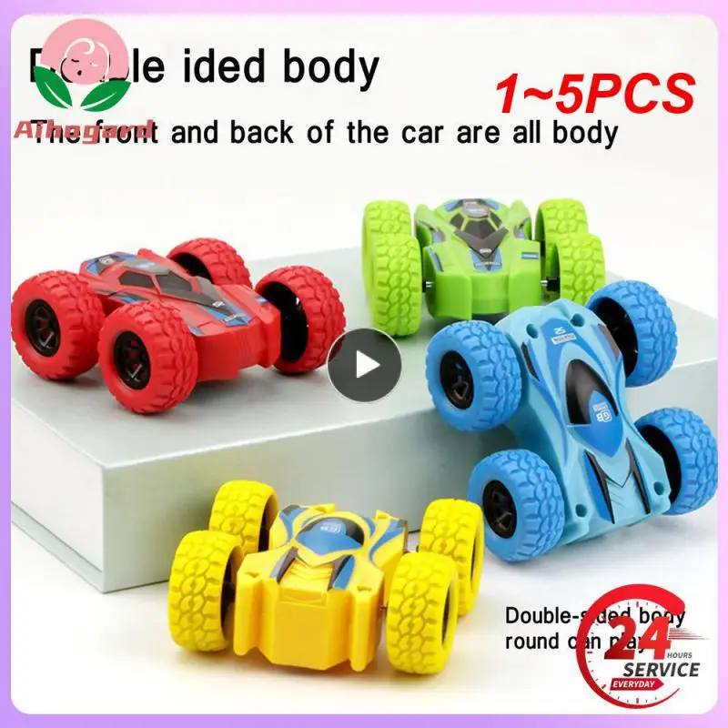 

1~5PCS Kids Toy Car Fun Double-Side Vehicle Inertia Safety Crashworthiness and Fall Resistance Shatter-Proof Model for Child