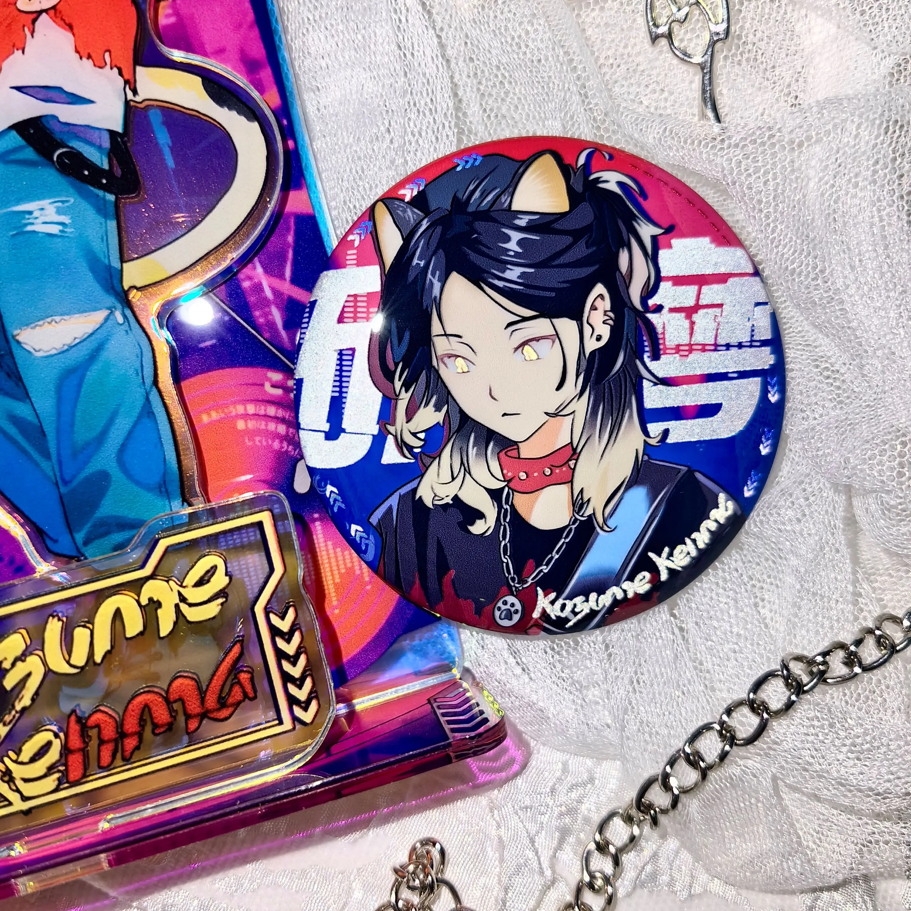 Аниме Haikyuu! Kozume Kenma Косплей изысканный акриловый ослепительный большой стоячий