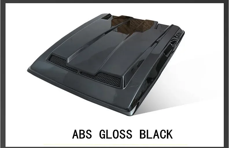 ABS черный карбоновый передний бампер капот двигателя вентиляционная крышка для