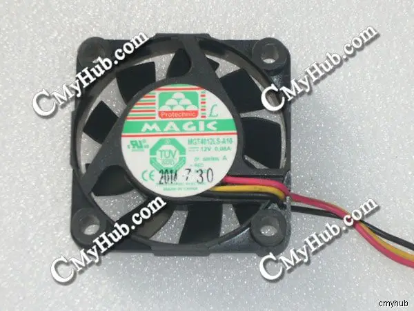 Для PROTECHNIC MGT4012LS-A10 MGT4012LS DC12V 0,08A 4010 4 см 40 мм 40X40X10 мм 3-контактный охлаждающий вентилятор (art.: 3920cd5495e8a) - 3920cd5495e8a