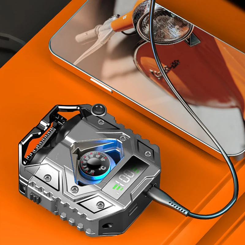 

H9 5.3 Bluetooth Headset Metal Alloy Technology Mecha Wind Power Display RGB Private Mode Wireless Headset