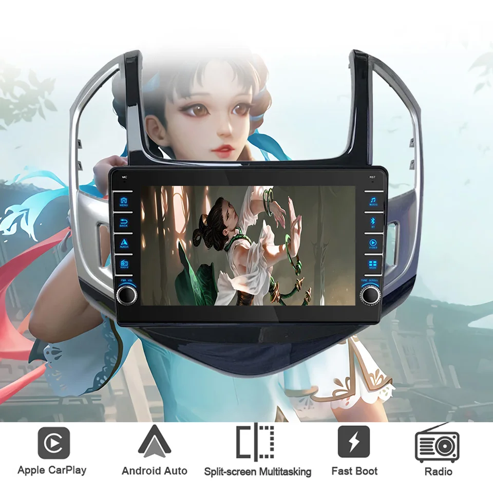 8G + 128G QLED экран автомобильное радио GPS навигатор монитор для Chevrolet Cruze 2012 - 2015 лента