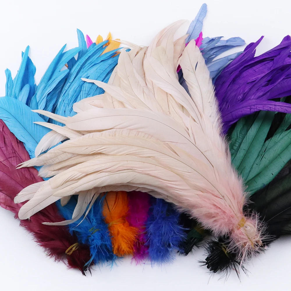 

25-30CM Natural Rooster Feathers Tail Coque Cock Plumes for Diy Sewing Clothing Accessory Home Party Decoration feather Crafts