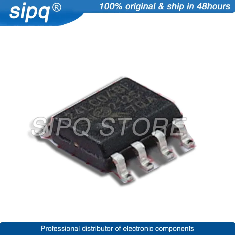 10 шт./партия 24LC04BT-I/SN 24LC04BT I SN SOP-8 IC EEPROM 4 кбит I2C 400 кГц 8soic новый оригинальный