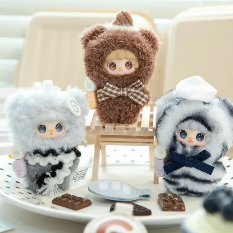 Фото Оригинальная плюшевая игрушка-подвеска Yooki Hello I'M Eating Series Mini Blind Box, аксессуар для сумки, подарок на день рождения, таинственная коробка-сюрприз, игрушки-подвески в сумке, подарок №4