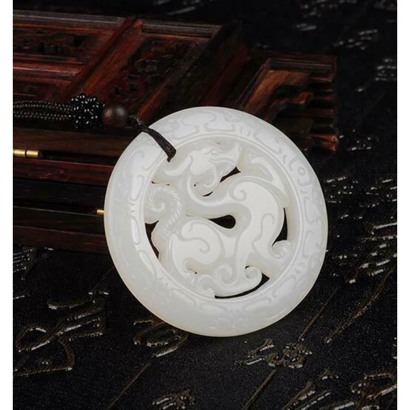 Статуя Дракона нелле подвеска ювелирные изделия амулет натуральный зеленый