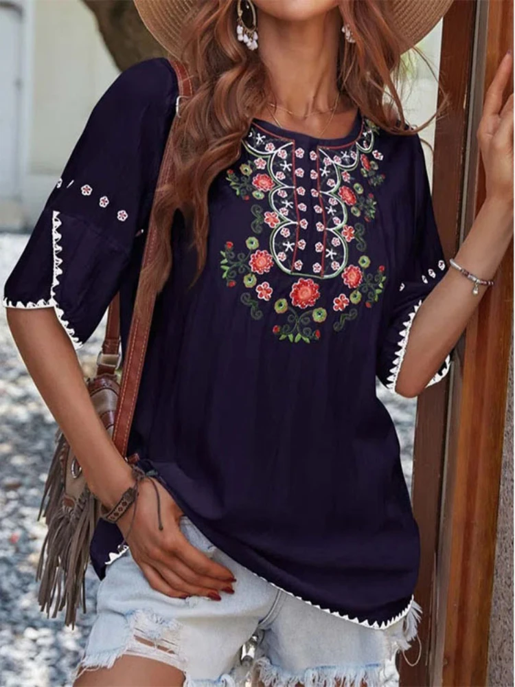 

Women's T-Shirt Fashion Clothing Short Sleeve Vintage Shirts Female Casual Summer Autumn O-Neck Ladies Tops