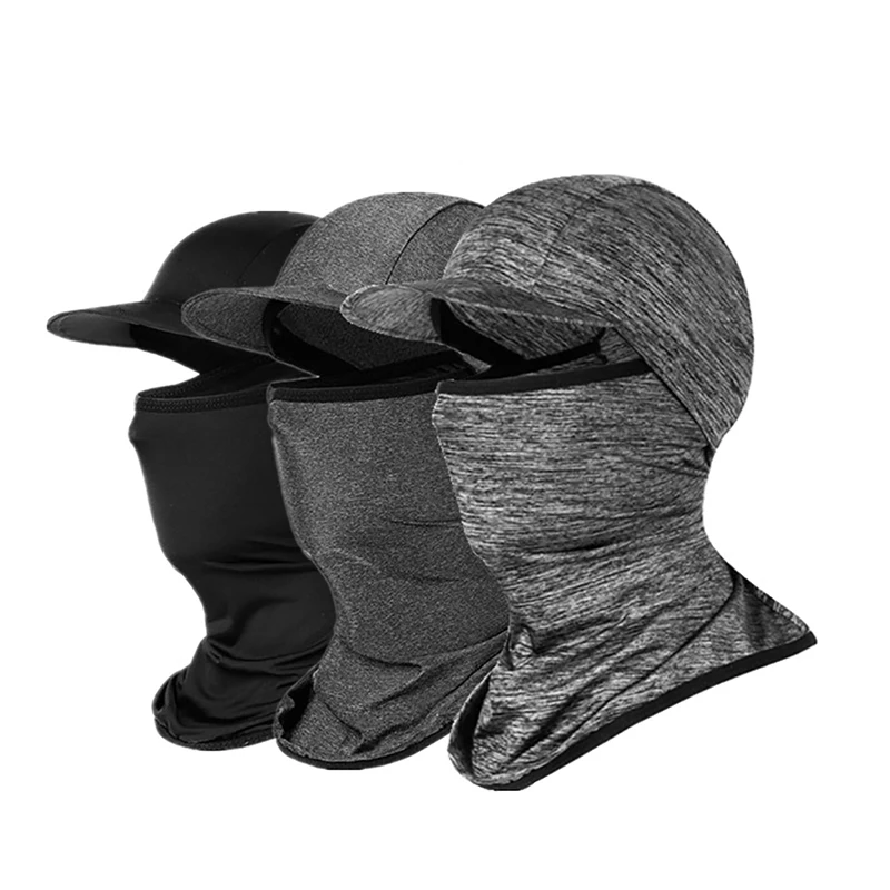 

Summer Ice Silk Cycling Caps Anti-uv Sport Scarf Mtb Bike Helmet Hat Running Riding Fishing Bandana Motorcycle Face Shield Cap