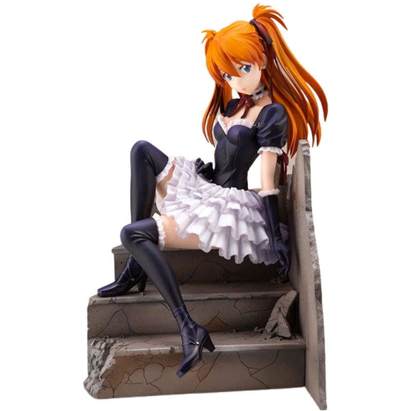 

Original Genuine Model In Stock EVA NEON GENESIS EVANGELION Asuka Langley Soryu Gothic Lolita Dress Anime Action Figure Toys