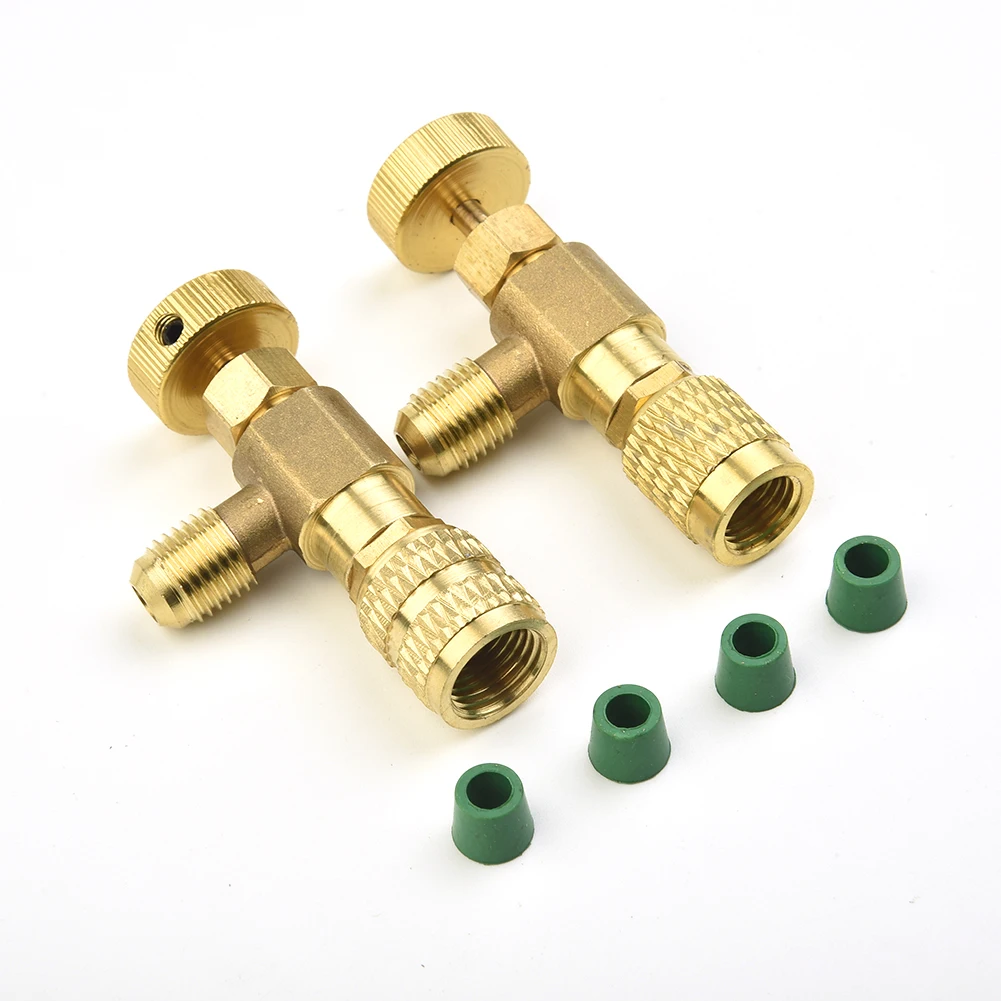 

Liquid Safety Valve R410A R22 Adapter Air Conditioning Refrigerantes 1/4 "Safety Adapter Valve Top Rotation Home Improvement