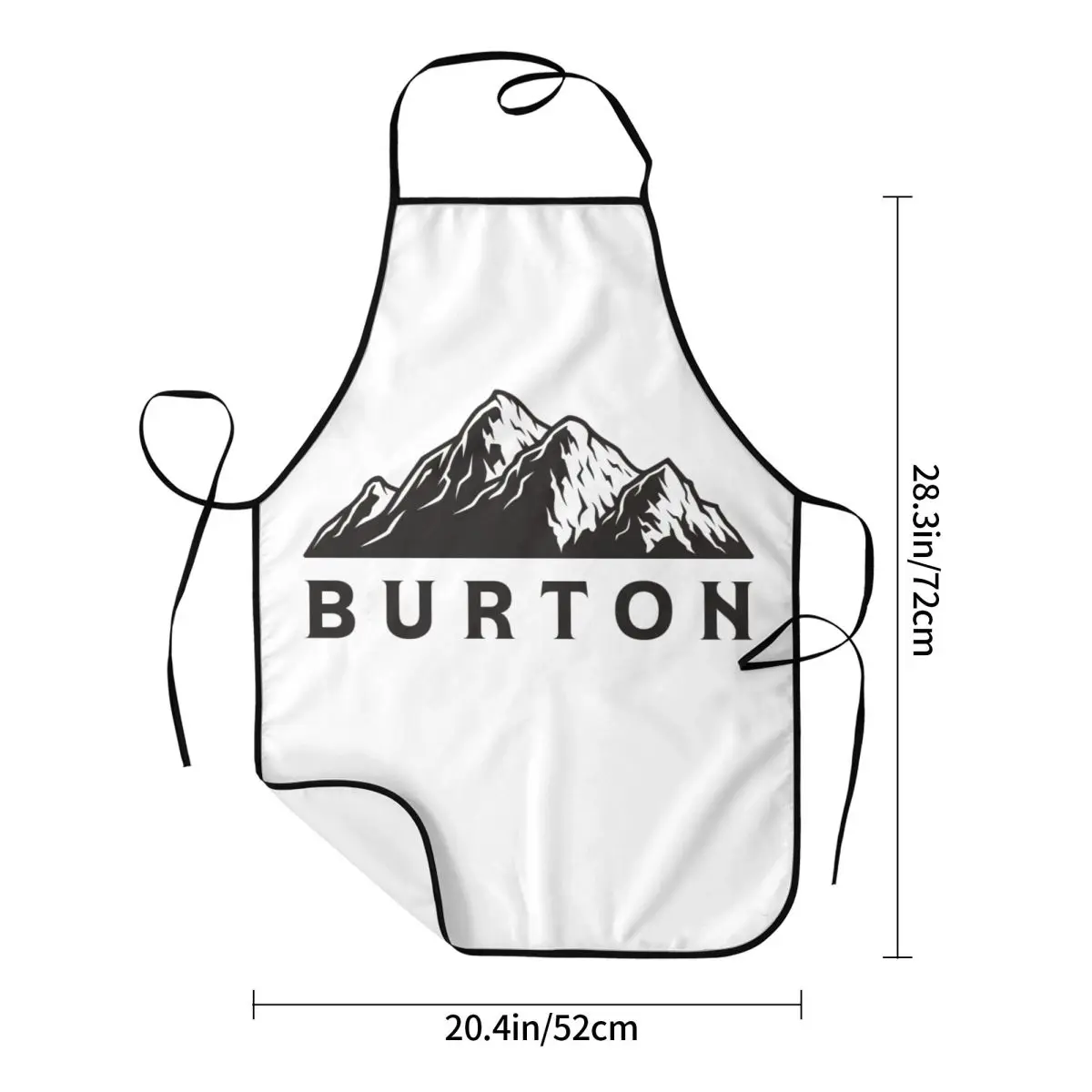 Фото Забавные фартуки-нагрудники для горного сноуборда «Burtons», мужские и женские кухонные фартуки унисекс для шеф-повара, стола, кухни для приготовления пищи, выпечки, живописи №5
