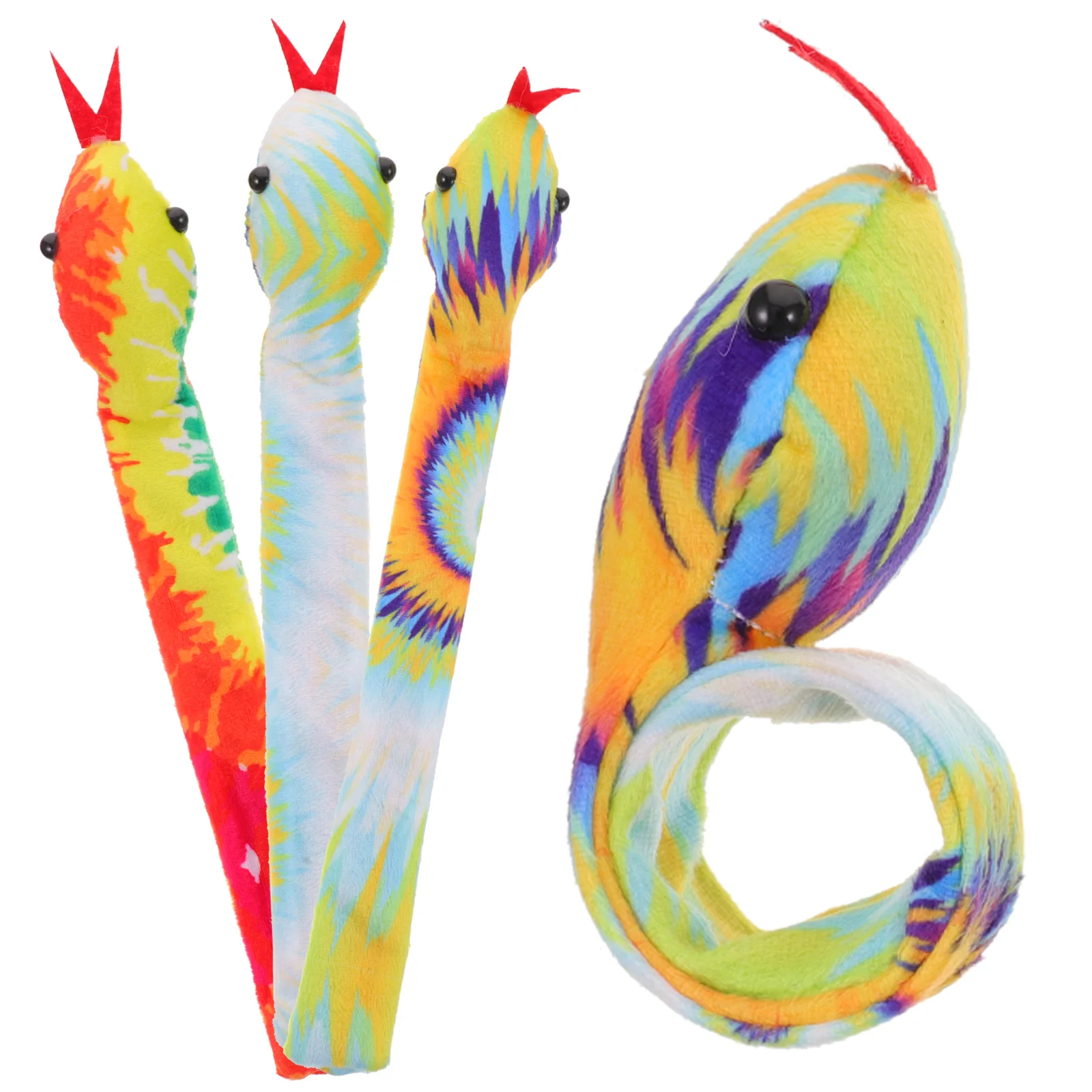 4 шт. плюшевая игрушка-змея кольцо для мальчиков игрушки браслеты Хэллоуина