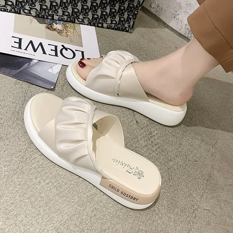 

Summer Popular Women's Shoes Fashion Flip-Flops Sandals Half Slippers