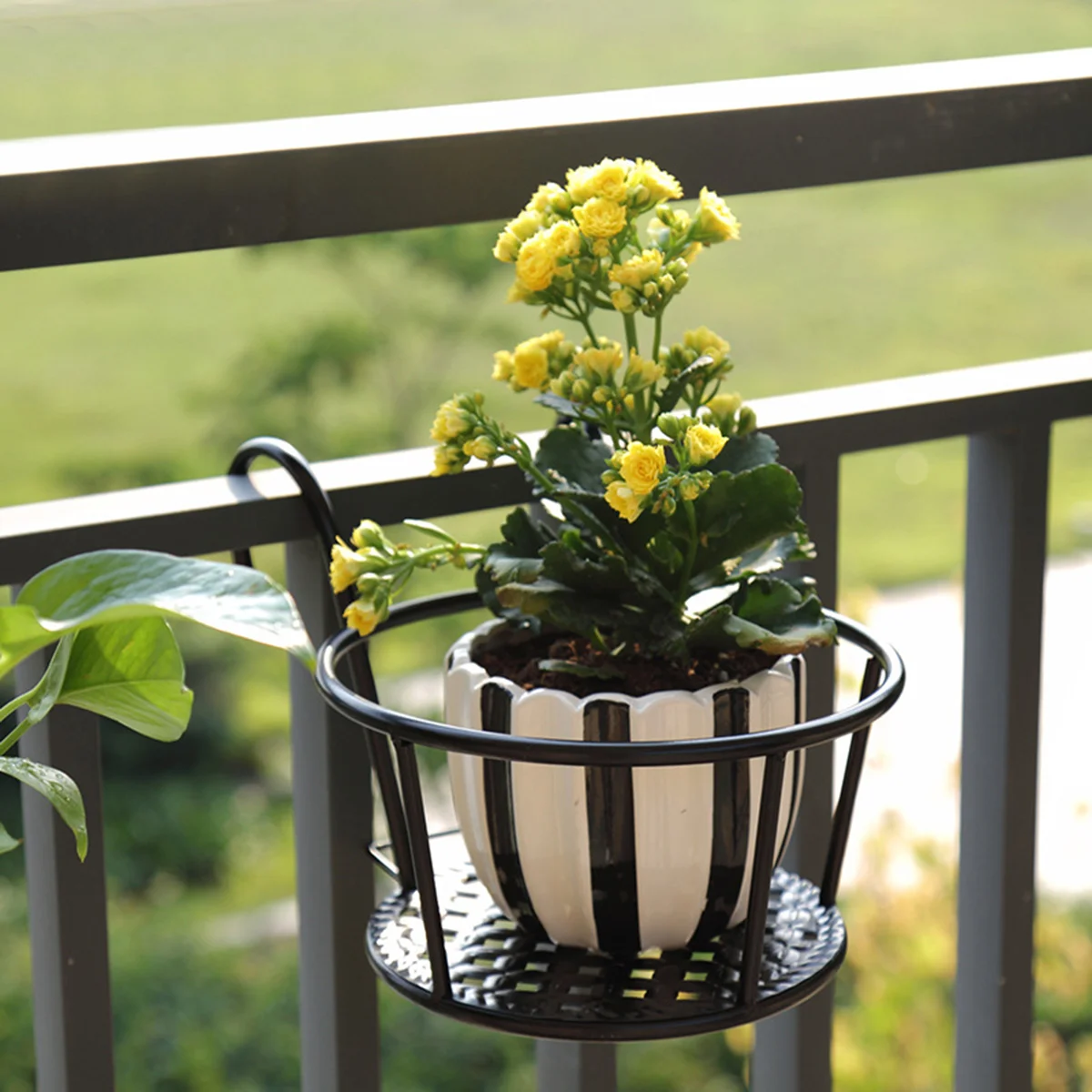 

Подставка для цветов Hangingflower, уличная вешалка для цветочных горшков на балконе, металлическая полка для корзин, комнатных Горшков