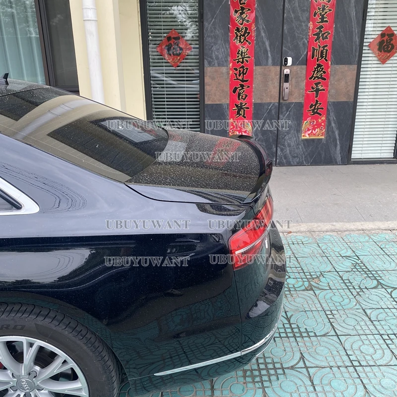 

For Audi new A8 2015 2016 2017 2018 2019 Spoiler ABS Car Trunk Lip Wings Tail Spoiler A8 Accessories Dedicated Decoration
