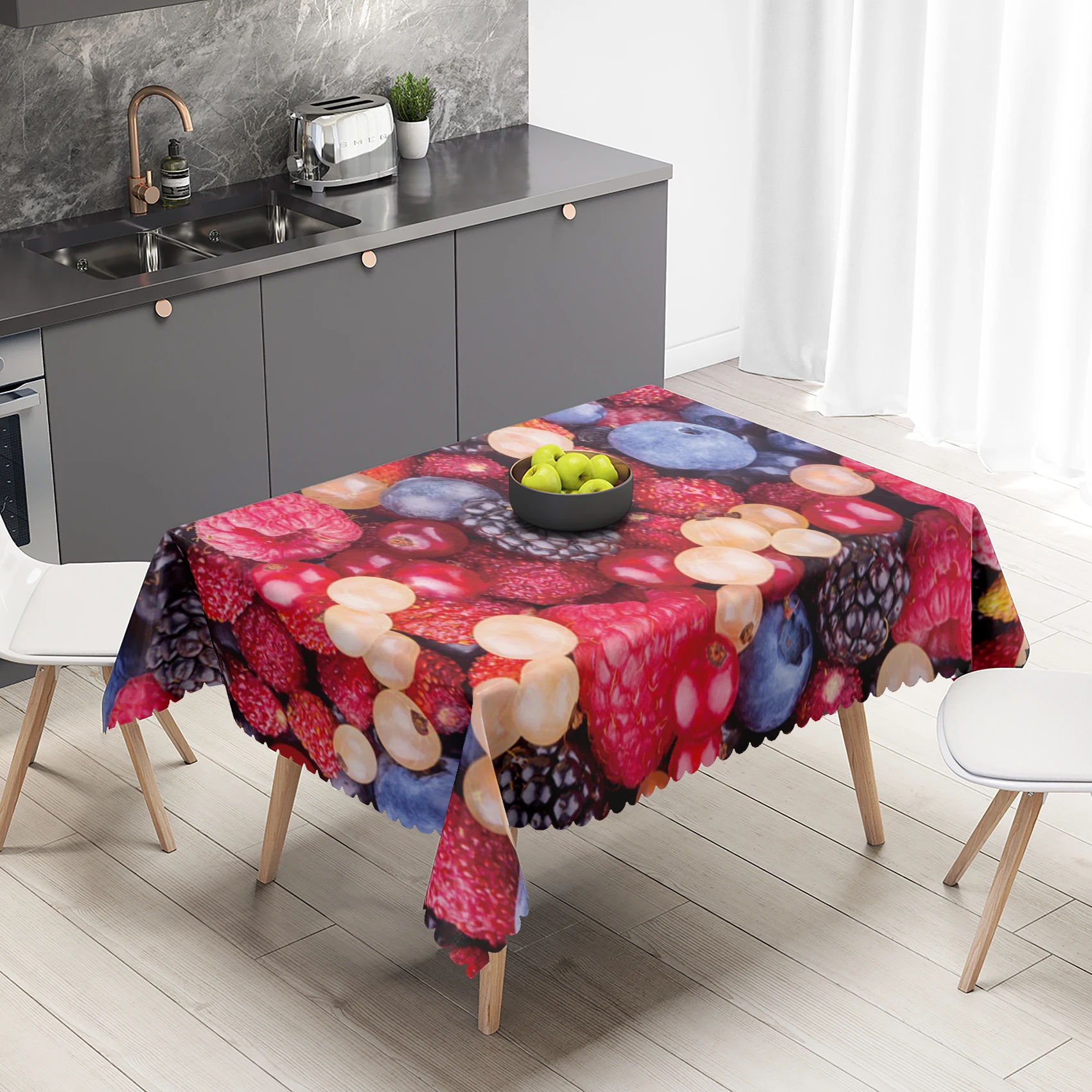 

Ins Fruits Printing Rectangular Table Cloth Dinning Party Decor Country Style Coffee Desk Mat Dining Restaurant Living Room Sets
