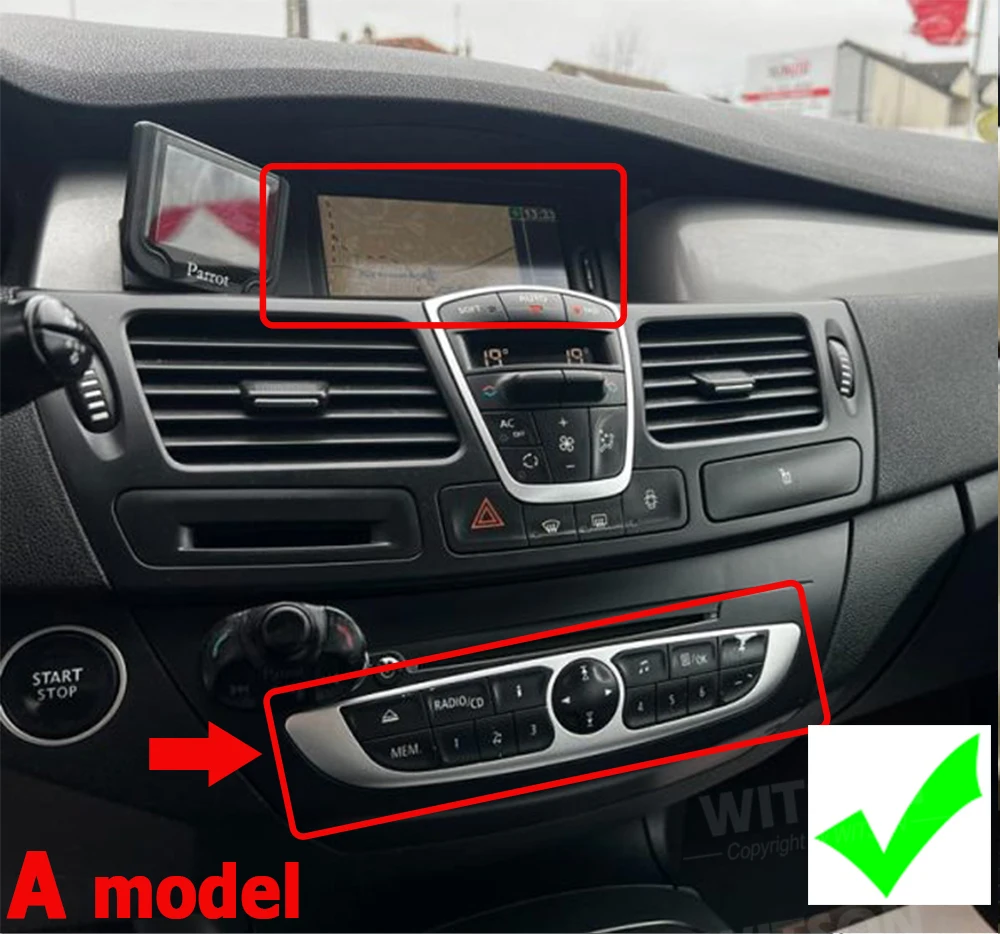 

OEM 7-дюймовый мультимедийный плеер GPS CarPlay 4 ядра для Renault laguna 3 Latitude 2011-2015 подходит для автомобильной стереосистемы с левым рулем и RHD