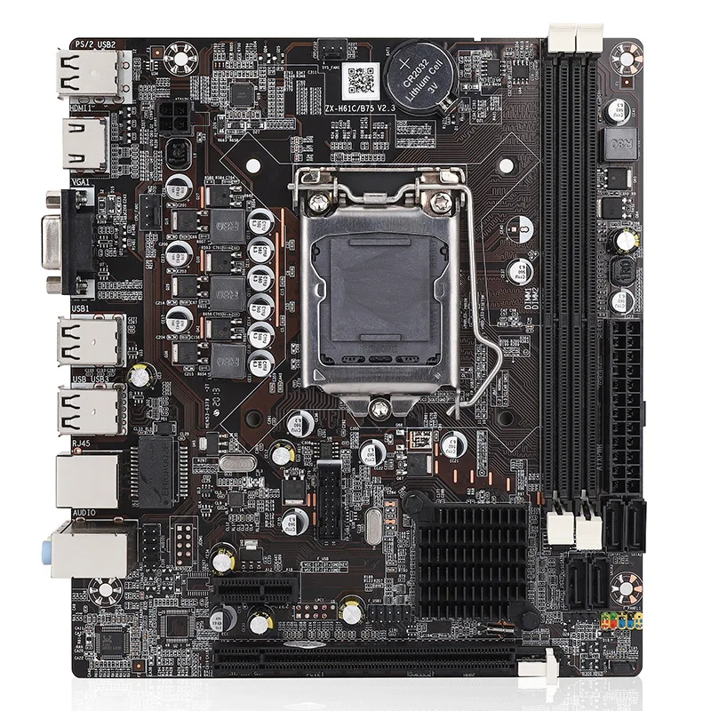 

H61 Motherboard LGA1155 Motherboard I33220 Host Game Multi Open with HDMI For Desktop PC