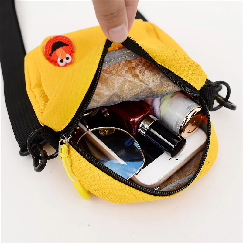 New Cartoon Children's Crossbody Canvas Bag Cute Kids Fashion Coin Purse Wallet Handbags Lovely Boys and Girls Mini Shoulder Bag