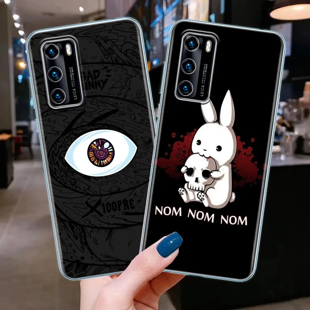 

Clear Phone Case for Huawei P20 P30 P40 Plus Lite 4G P50 Pro P Smart Z 2019 Soft Silicone Cover Yo Perreo Sola Bad Bunny Maluma