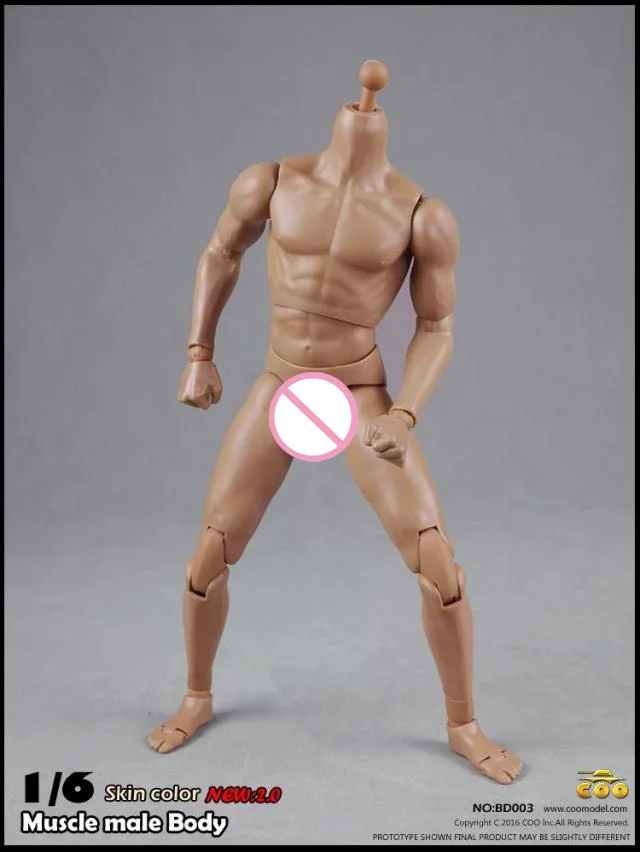 

Collection 1/6 Scale 2.0 Muscle Male Body BD003 /BD004 Wide Shoulder Normal/High Version Action Figure Skin color Gift