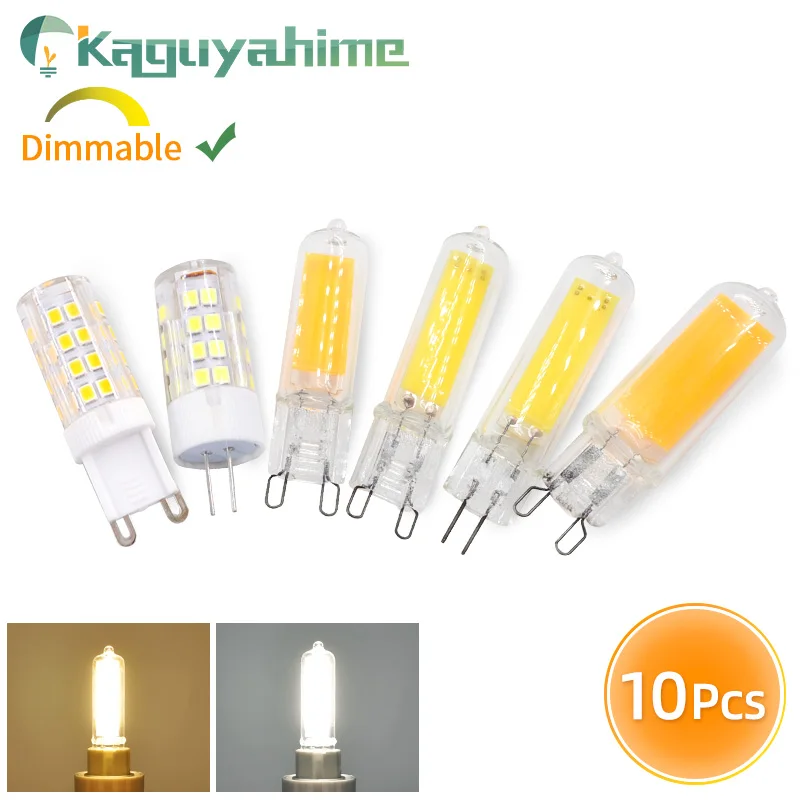 

Kaguyahime 10 шт./лот LED G9 Лампа 7 Вт 9 Вт 12 Вт 220 В COB стеклянная лампа холодный белый/теплый белый Постоянная мощность лампа замена освещения