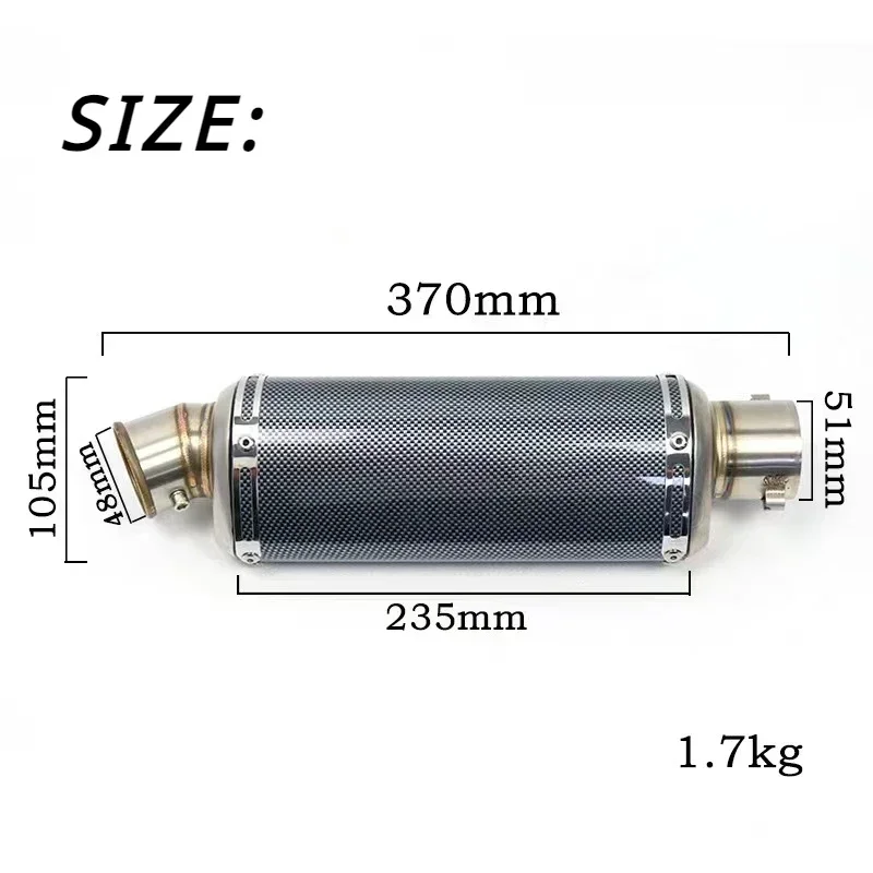 51 мм универсальный глушитель выхлопных газов для мотоцикла Yoshimura Escape Moto DB Killer Yamaha