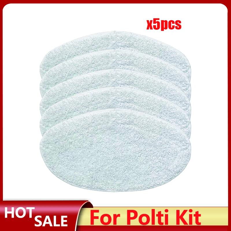 

5pcs Mop Cloth For Polti Kit Steam Vacuum Cleaner Mop Rags Cloth Microfiber Mop Cloths Replacement Accessories Parts 30*19cm