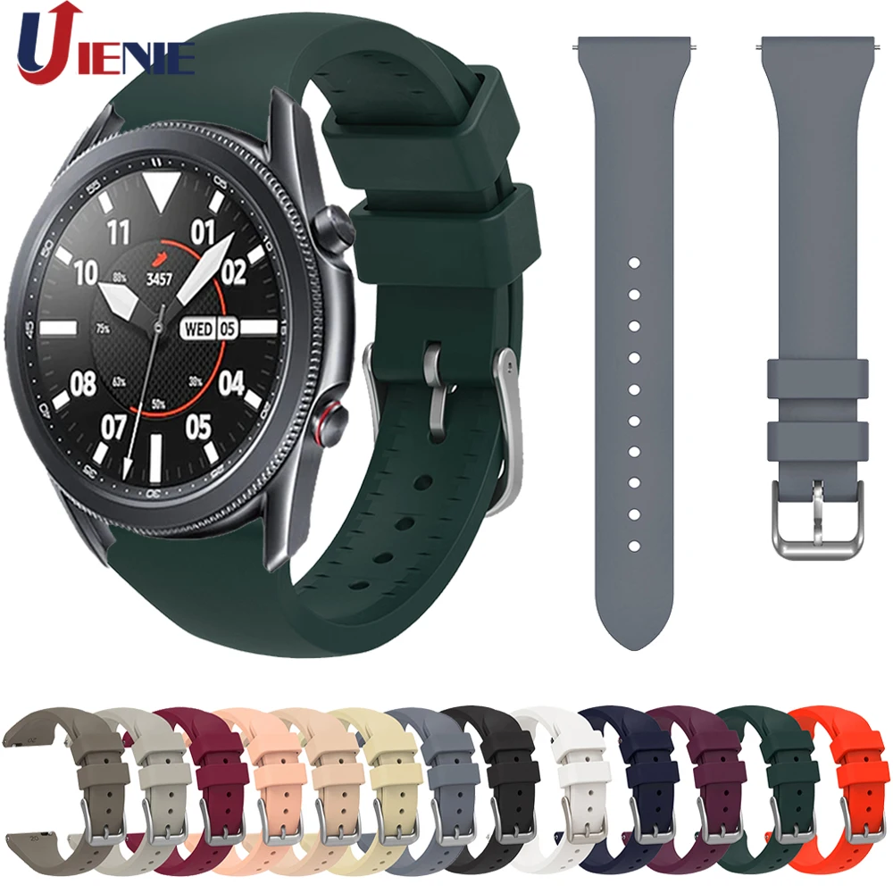 

Ремешок силиконовый для Samsung Galaxy Watch 3 45 мм/Gear S3/ 46 мм, спортивный браслет для часов gt 2 46 мм 2e, 22 мм