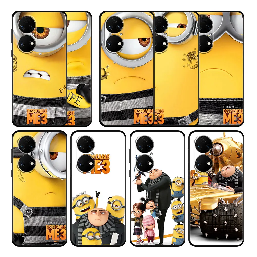 

Despicable Me Minions Celular Case Funda for Huawei P50 P30 P20 Pro Nova 5T 9 SE P40 Lite 8i P50E Y9 Y6 Y7 P Smart Z Shell Soft