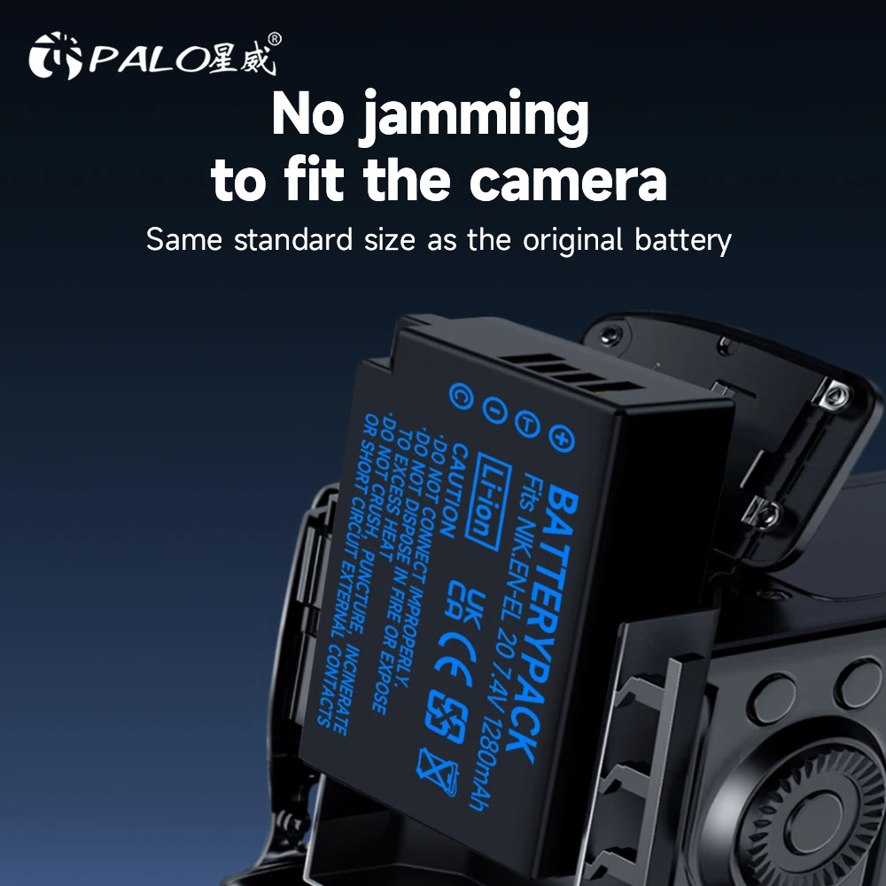 PALO EN-EL20 EN-EL20a батарея + LCD двойное зарядное устройство USB для Nikon Coolpix P1000 1 j1 J2 J3 S1 V3 A A1