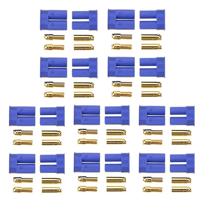 

EC5 Banana Plug Connector Female+Male For RC Battery/Motor, 5Mm EC5 Device Connector Plug