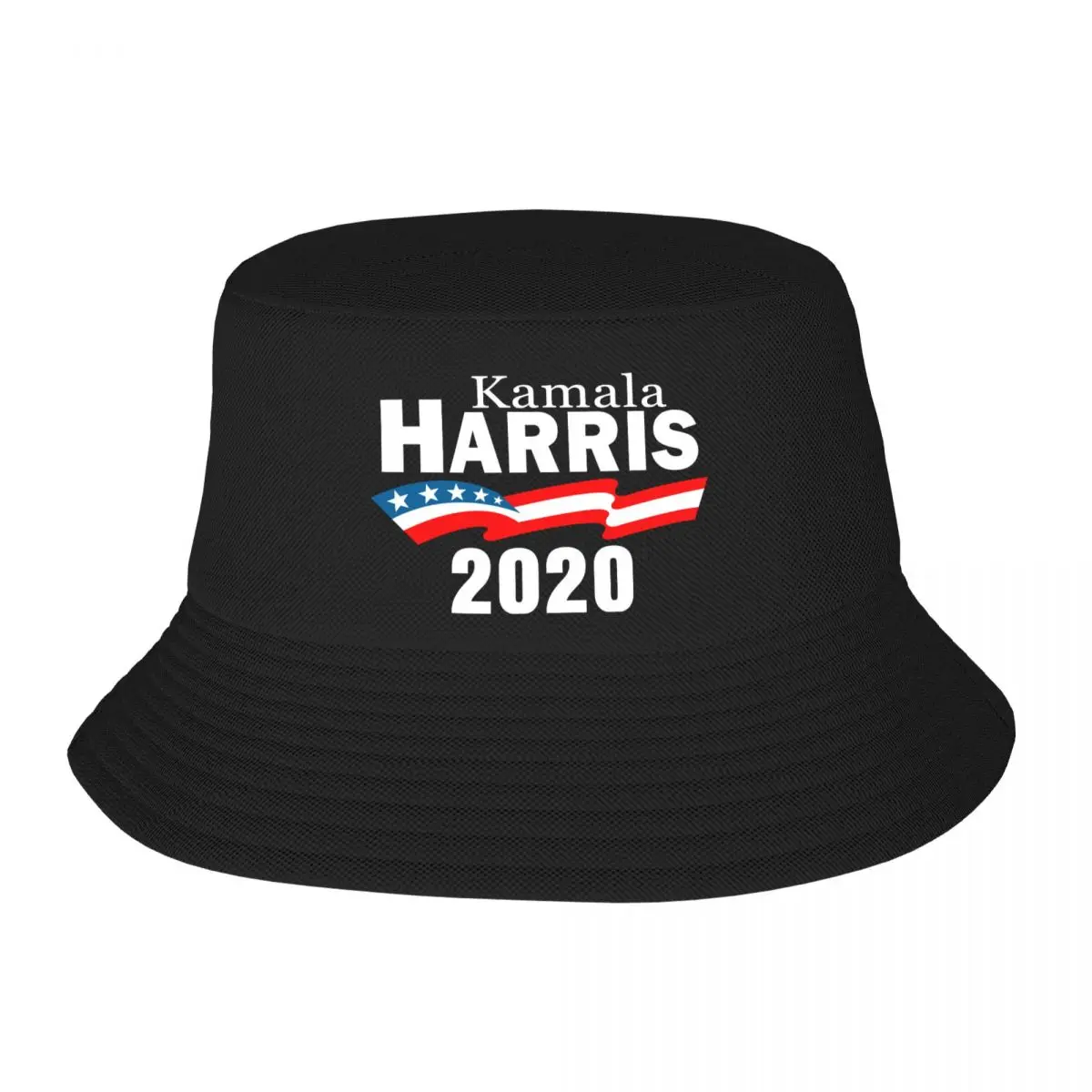 

Kamala Harris 2020 Print Bucket Hat Double Side Reversible Bob Hats Cotton Foldable Unisex Fisherman Cap Travel Sunscreen