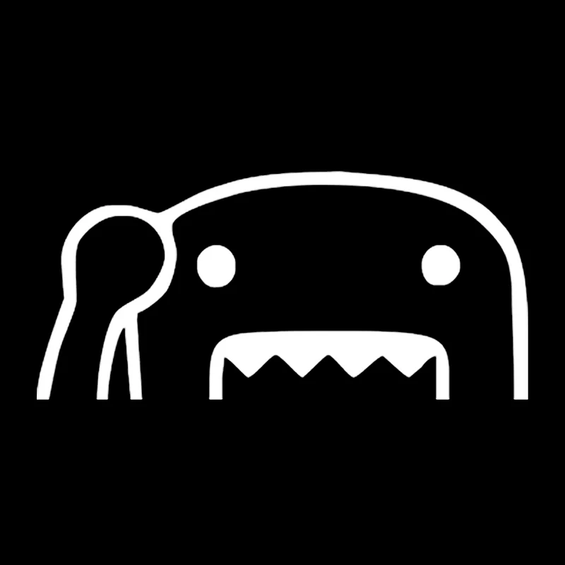 

S62592 # Peeking Домо Кун Автомобильная наклейка водонепроницаемые автомобильные Декорации для бампера заднего окна