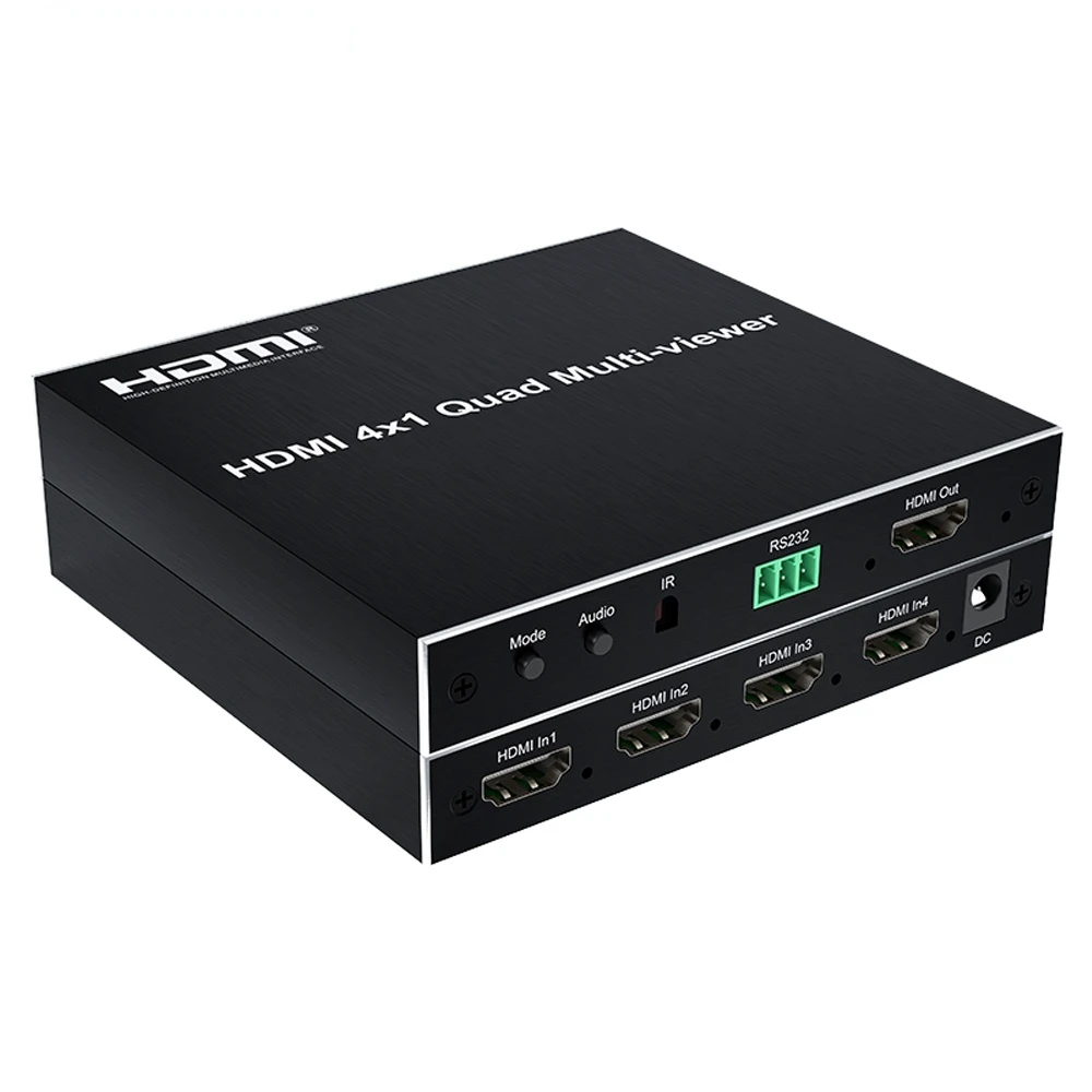 

4X1 HDMI мультипросмотр с R232 управлением 1080P HDMI четырехэкранный мультипросмотр HDMI бесшовный преобразователь переключения
