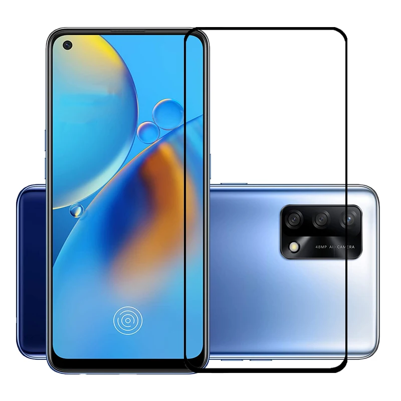 

75 шт./лот 2.5D Закаленное стекло премиум-класса для Oppo Reno6 Lite Полное покрытие Защитная пленка для экрана для Reno6 Lite