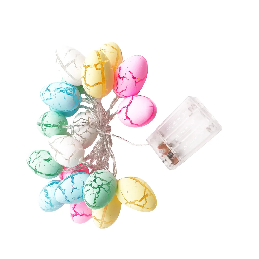 

1 шт. Красивая креативная декоративная простая светящаяся гирлянда забавные светильники яркая гирлянда с яйцами для фестиваля Пасхи вечери...