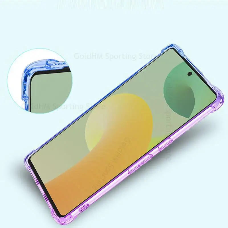 For Google Pixel 7 Pro For Magsafe Magnetic Gradient Transparent Case For Pixel 6 7 Pro Wireless Charging Magsafing Soft Cover