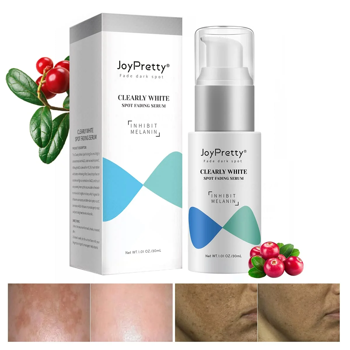 

30ml Whitening Skin Serum Hyaluronic Acid Skincare Melanin Dark Spot Remover For Face Glowing Skin Facial Serum Products Beauty