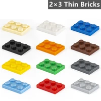 100 pcslot building figures blocks part plate bricks 2%c3%973 dots compatible 3021 children kids educational creative assembly toys