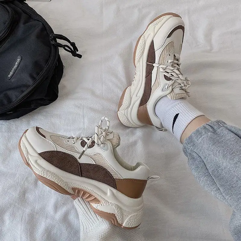 

Chunky Platform Sneakers Women's Shoes 2021 Fashion Women Casual Sneakers Woman Baskets Running Ladies Shoes Woman Tennis Female